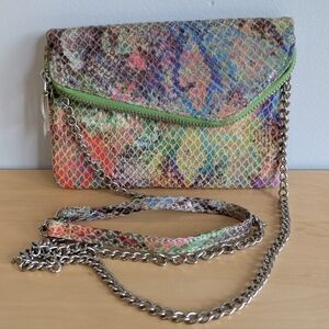 HOBO | Daria Colourful Leather Convertable Gold over Crossbody Bag / Clutch